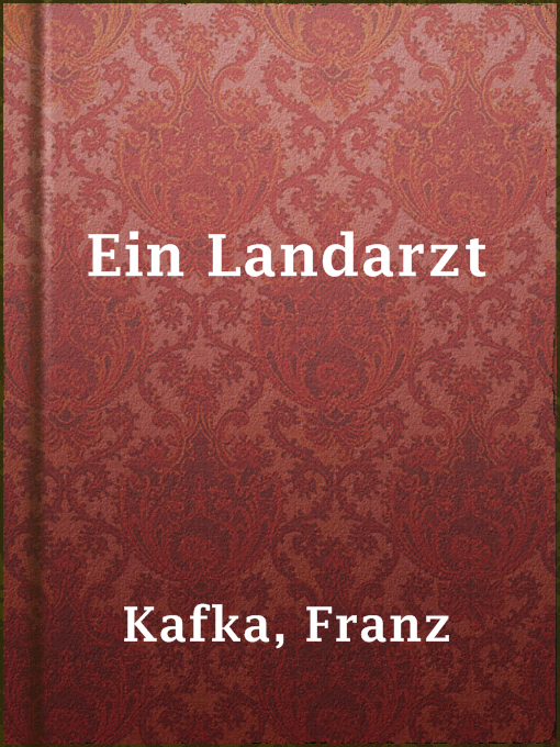 Title details for Ein Landarzt by Franz Kafka - Wait list